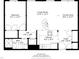 Detailed floor plan showcasing the layout of the house including the Living Room, Kitchen, Bedroom, and Dining area at 1500 River Mill Dr # 310, Wake Forest, NC 27587