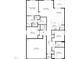 Detailed floorplan showcasing the layout of the home's bedrooms, bathrooms, living spaces, and garage at 2730 Spring Valley Dr, Creedmoor, NC 27522