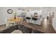Bright kitchen featuring a breakfast bar island, stainless steel appliances and a dining area at 2730 Spring Valley Dr, Creedmoor, NC 27522
