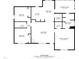 Detailed floor plan showcasing the layout of the home, including room dimensions at 296 Gordon Farm Dr, Benson, NC 27504