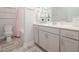 Elegant bathroom with double vanity, stylish fixtures, and coordinated decor for a sophisticated and functional space at 301 Porter Hill Dr, Youngsville, NC 27596