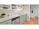 Updated kitchen with stainless steel dishwasher and recessed lighting at 3086 Colony Rd # C, Durham, NC 27705