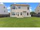 Spacious backyard with healthy lawn and neutral exterior at 40 Horizon Trl, Garner, NC 27529