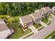 An aerial view of the house, showing its proximity to other homes in the neighborhood at 5028 Blue Jack Oak Dr, Cary, NC 27519