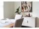 Stylish dining room featuring modern furniture, artwork, and a bright, airy atmosphere at 507 Rosengarten Aly, Raleigh, NC 27603