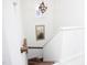 Bright Stairway with carpeted and wood stairs, with natural light at 507 Rosengarten Aly, Raleigh, NC 27603
