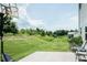 Spacious backyard featuring a well-maintained lawn, lush trees, and a basketball hoop at 514 Alamanni Ct, Graham, NC 27253