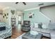 Inviting living room with stylish furniture and decor, creating a perfect space for relaxation and entertainment at 514 Alamanni Ct, Graham, NC 27253