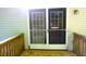 The back porch doors at 622 Enon Rd, Oxford, NC 27565