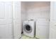 Neat laundry room featuring modern washer and dryer units at 622 Enon Rd, Oxford, NC 27565