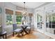 Charming breakfast nook filled with natural light is ideal for enjoying morning coffee at 6708 Wavcott Dr, Fuquay Varina, NC 27526