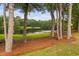 Scenic lake view framed by mature trees, offering a tranquil and picturesque setting at 6708 Wavcott Dr, Fuquay Varina, NC 27526