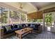 Cozy screened porch perfect for entertaining or relaxing outdoors at 6708 Wavcott Dr, Fuquay Varina, NC 27526