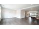 Open living space layout connecting the dining area with modern kitchen at 713 Traditions Grande Blvd, Wake Forest, NC 27587