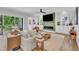 Cozy living room featuring a modern fireplace, stylish furniture, and an inviting atmosphere at 800 Wilcox St, Raleigh, NC 27607