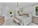 Inviting bedroom with neutral tones, recessed lights, and stylish furnishings at 800 Wilcox St, Raleigh, NC 27607