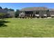 Spacious backyard featuring lush lawn, mature landscaping, and a screened porch, perfect for outdoor gatherings and relaxation at 85 Willard Wood Run, Benson, NC 27504