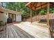 Wonderful backyard with wooden deck and gazebo at 926 Wimbleton Dr, Raleigh, NC 27609