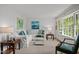 Bright living room featuring natural light, comfortable furniture, and elegant decor at 926 Wimbleton Dr, Raleigh, NC 27609