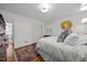 Relaxing main bedroom features an area rug and closet at 926 Wimbleton Dr, Raleigh, NC 27609