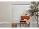 Charming dining room with hardwood floors, stylish furniture, and natural light at 9940 Koupela Dr, Raleigh, NC 27614