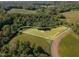 Expansive aerial view of a lot surrounded by lush greenery and trees, showcasing a tranquil setting at Tbd Lot 11 Montgomery Estates Rd, Hillsborough, NC 27278