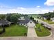 Aerial view of the home showcasing the well-maintained lawn and surrounding neighborhood at 10 Oxford Dr, Angier, NC 27501