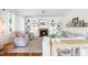 Inviting living room with fireplace, custom built-ins, and comfortable seating at 100 Fountain Springs Rd, Holly Springs, NC 27540