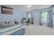 Spacious bedroom with ample natural light and a playful decor at 111 Revere Forest Ct, Cary, NC 27519