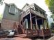 Home featuring a screened deck with staircase down to a deck at 1113 Bexley Hills Bend Bnd, Apex, NC 27502