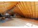 Unfinished attic space with exposed rafters offering potential for customization at 114 Council Gap Ct, Cary, NC 27513