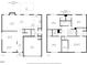 Detailed floor plan illustrating layout of first and second floors with dimensions at 12320 Tetons Ct, Durham, NC 27703