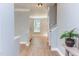 Bright foyer with new floors and an open view to the living area at 12320 Tetons Ct, Durham, NC 27703