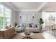 Living area featuring bright windows, contemporary decor, and a neutral color palette at 12320 Tetons Ct, Durham, NC 27703