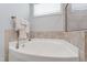 Close up of the garden tub in the Primary bath at 1304 Rodessa Run, Raleigh, NC 27607