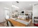 Open concept dining room with a view into the kitchen at 1304 Rodessa Run, Raleigh, NC 27607