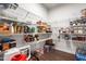 Organized walk-in pantry with ample shelving for food and storage at 132 Yellow River Way, Garner, NC 27529