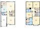 Detailed floor plan showcasing the layout of the home, including living spaces and bedrooms at 137 Palmdale Ct, Holly Springs, NC 27540