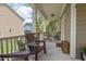 Inviting porch with comfortable seating and lovely outdoor space at 1504 Hemlock Hill Dr, Durham, NC 27703