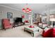Comfortable living room with a TV and view into the breakfast nook and kitchen at 1504 Hemlock Hill Dr, Durham, NC 27703