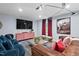 Charming living area featuring plush seating, modern lighting, and stylish decor at 1504 Hemlock Hill Dr, Durham, NC 27703