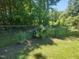 View of the fence line featuring greenery and flowers at 160 Inverness St, Zebulon, NC 27597
