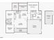 Detailed floor plan showing the layout and dimensions of the home, including two garages at 160 Inverness St, Zebulon, NC 27597