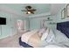 This bedroom boasts an inviting ambiance with a comfy bed, soft lighting, and ample space at 185 Twilight Trl, Willow Springs, NC 27592