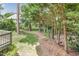 This property has a lovely wooded back yard, adding privacy and a connection to nature at 2218 Watersglen Dr, Apex, NC 27502