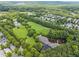 Breathtaking aerial view of a community with ponds, green spaces, and beautiful landscaping at 23 Caldwell, Pittsboro, NC 27312