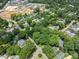 An aerial view of charming homes nestled among lush green trees, capturing the essence of suburban living in the neighborhood at 2400 Fairview Rd, Raleigh, NC 27608