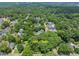A beautiful aerial view of a tree-lined neighborhood with mature landscaping close to nearby city at 2400 Fairview Rd, Raleigh, NC 27608