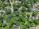 Properties at 2400 and 2404 Fairview Road pictured from above with lush trees, in a quaint, residential neighborhood at 2400 Fairview Rd, Raleigh, NC 27608