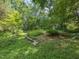Secluded backyard featuring mature trees, lush greenery, and a tranquil setting for outdoor relaxation and enjoyment at 2400 Fairview Rd, Raleigh, NC 27608
